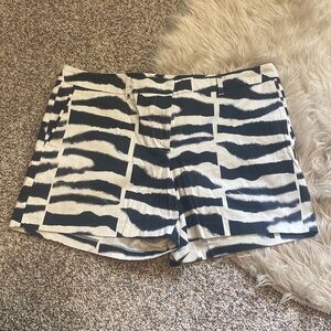 Black and white shorts from attention